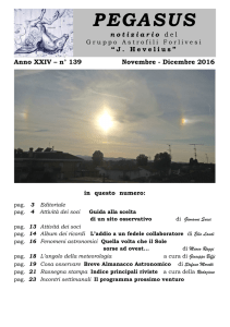 139 - Novembre - Dicembre16 - Gruppo Astrofili Forlivesi