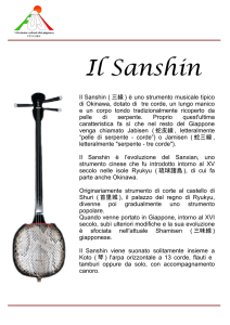 Il Sanshin ( 三線 ) è uno strumento musicale tipico di Okinawa
