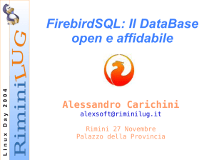 FirebirdSQL: Il DataBase open e affidabile