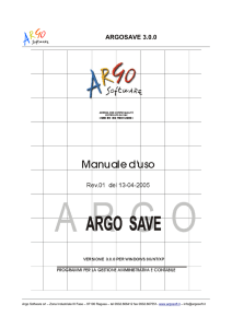 argosave 3.0.0 - Argo Software