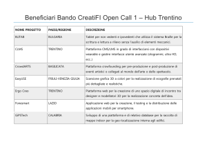Beneficiari Bando CreatiFI Open Call 1 – Hub