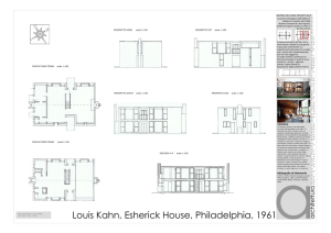 Louis Kahn, Esherick House, Philadelphia, 1961