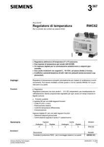3367 Regolatore di temperatura RWC62