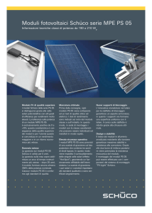Moduli fotovoltaici Schüco serie MPE PS 05