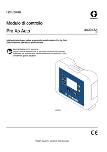 3A3018A, Pro Xp Auto Control Module, Instructions, Italian