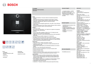 Bosch CTL636EB6 Macchina automatica da caffè integrabile