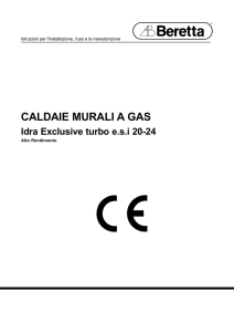 CALDAIE MURALI A GAS Idra Exclusive turbo esi 20-24