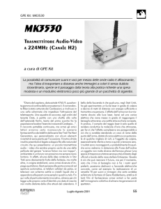 KIT MK3530 GPE Trasmettitore Audio-Video a 224MHz