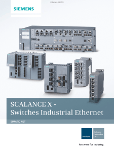 SCALANCE X - Switches Industrial Ethernet