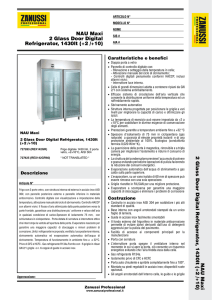 NAU Maxi 2 Glass Door Digital Refrigerator, 1430lt (+2