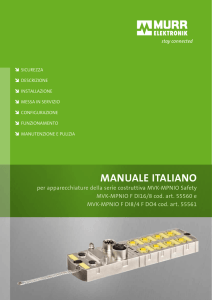 manuale italiano - Murr Elektronik