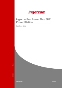 Ingecon Sun Power Max SHE Power Station