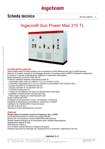 Scheda tecnica Ingecon® Sun Power Max 315 TL