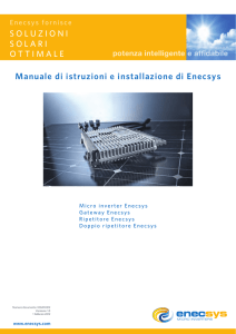 Manuale di istruzioni e installazione di Enecsys