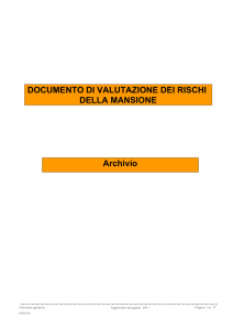 Archivio DOCUMENTO DI VALUTAZIONE DEI RISCHI DELLA