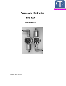 Pressostato elettronico HYDAC serie EDS 3000 manuale us