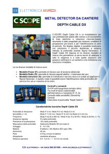 metal detector da cantiere depth cable dx