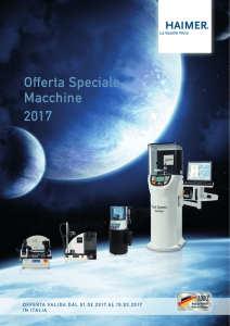 Offerta Speciale Macchine 2017