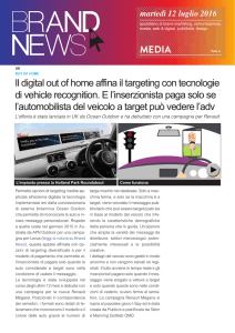 Il digital out of home affina il targeting con tecnologie di vehicle
