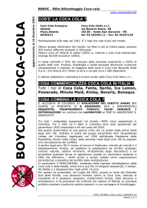 BOYCOTT COCA-COLA
