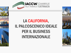 california il palcoscenico ideale per il business internazionale