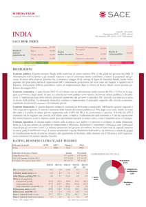 highlights sace risk index scheda paese rating, business climate