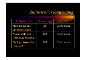Antipsicotici depot - Informazioni sui farmaci