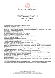RECIOTO VALPOLICELLA Roccolo Grassi 2008
