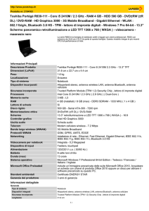 Toshiba Portégé R830-111 - Core i5 2410M / 2.3 GHz