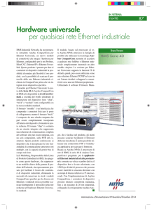 Hardware universale per qualsiasi rete Ethernet industriale
