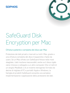 SafeGuard Disk Encryption per Mac