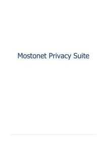 Mostonet Privacy Suite