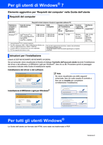 Per gli utenti di Windows 7 Per tutti gli utenti Windows