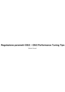 Regolazione parametri OS/2