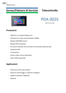 PDA - 002S Foglio Tecnico - SRC Electronic