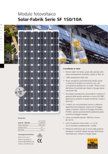 Modulo fotovoltaico Solar-Fabrik Serie SF 150/10A