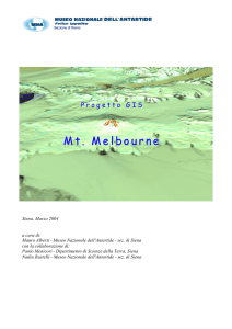 Report GIS Mt. Melbourne - MNA