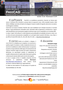 Il software Il corso Il docente - Ordine degli architetti Bergamo