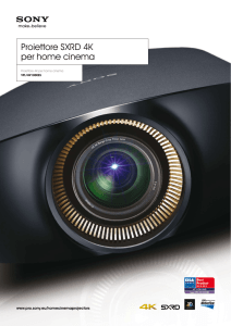 Proiettore SXRD 4K per home cinema