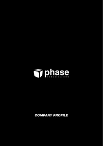 company profile - Phase Comunicazione