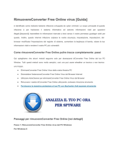 RimuovereConverter Free Online virus [Guida]