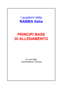 NABBA Italia PRINCIPI BASE DI ALLENAMENTO