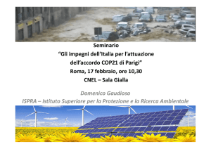 Seminario “Gli impegni dell`Italia per l`attuazione dell`accordo