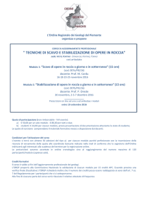 Programma e info - Ordine dei Geologi del Piemonte