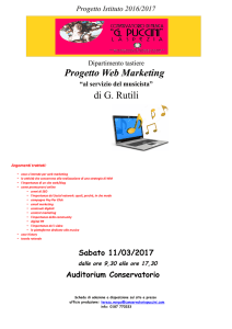 "Master "Web Marketing" a cura di G. Rutili