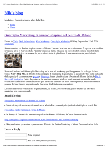 Nik`s blog » Blog Archive » Guerriglia Marketing: Kenwood stupisce
