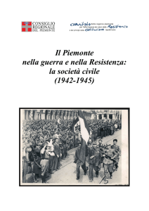 Il Piemonte nella guerra e nella Resistenza: la società civile (1942