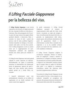 Il Lifting Facciale Giapponese