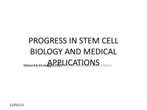 progress in stem cell biology and medical applications