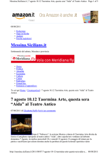Messina.Sicilians.it 7 agosto 10.12 Taormina Arte, questa sera “Aida
